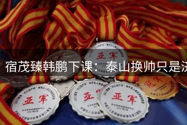 宿茂臻韩鹏下课：泰山换帅只是济南文旅一场体面的甩锅表演